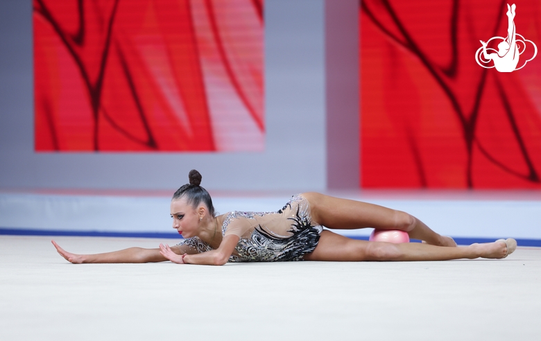 Sofia Vorobyova during the ball exercise