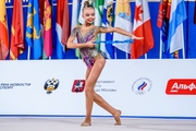 Elvira Belyaeva during the rope exercise