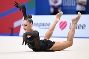 Karina Kireeva during the exercise