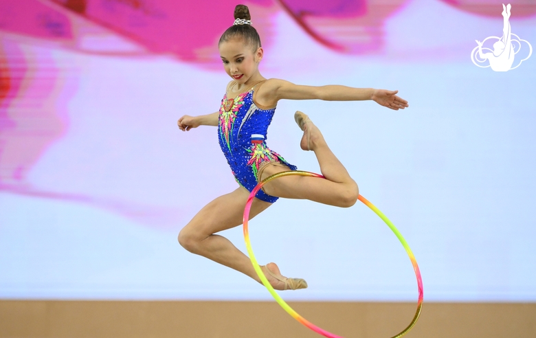 Veronika Malinina during the hoop exercise