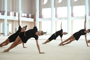 Gymnasts from Belgorod during training