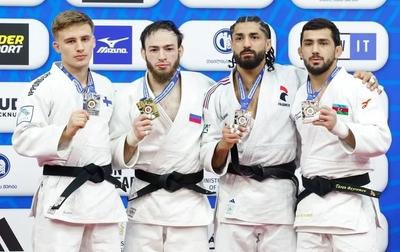 The Russian national judo team won seven medals at the European Championships in Tbilisi