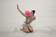 Isabella Rojas during the ball exercise