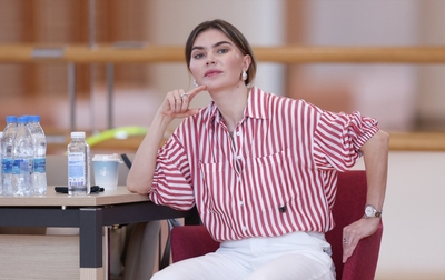 Olympic champion Alina Kabaeva is perfecting her gymnasts’ routines ahead of the European Championship
