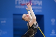 Anna Kamenshchikova during an exercise with a hoop