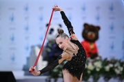 Ksenia Bondarenko during the rope exercise
