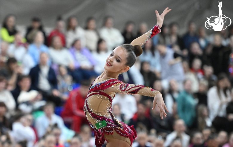 Gymnast  during the performance