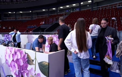 Встреча олимпийской чемпионки со старшим тренером сборной России в групповых упражнениях Эмануэлой Маккарани