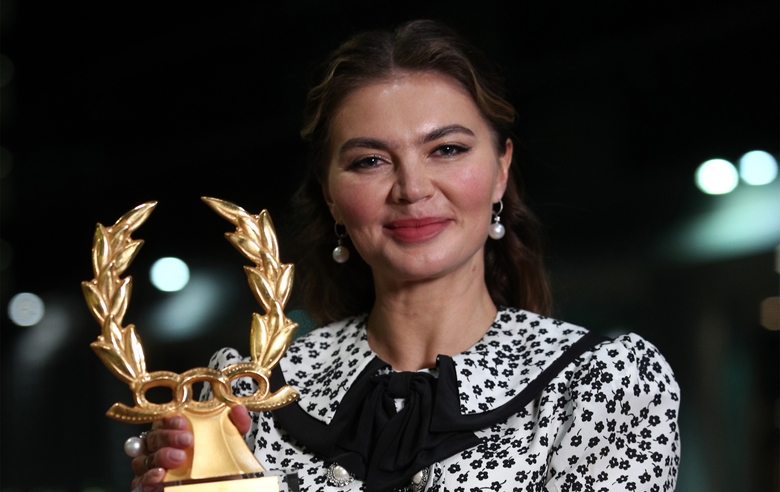 November 9, 2021. Opening ceremony of the 39th Sport Film & TV International Film Festival in Milan. Alina Kabaeva