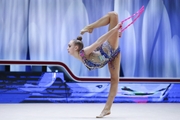 Natalia Usova (Uzbekistan) during the jump rope exercise