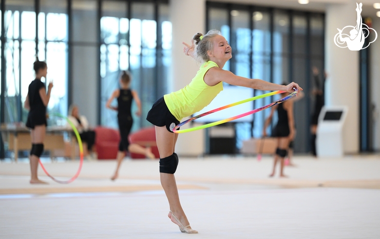 Лия Родионова во время тренировки перед турниром «Хрустальная роза»