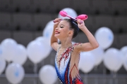 A training camp participant during the performance at the final concert