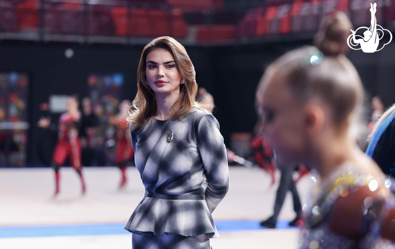 February 28, 2026. Olympic champion Alina Kabaeva at the Russian Championship in Moscow