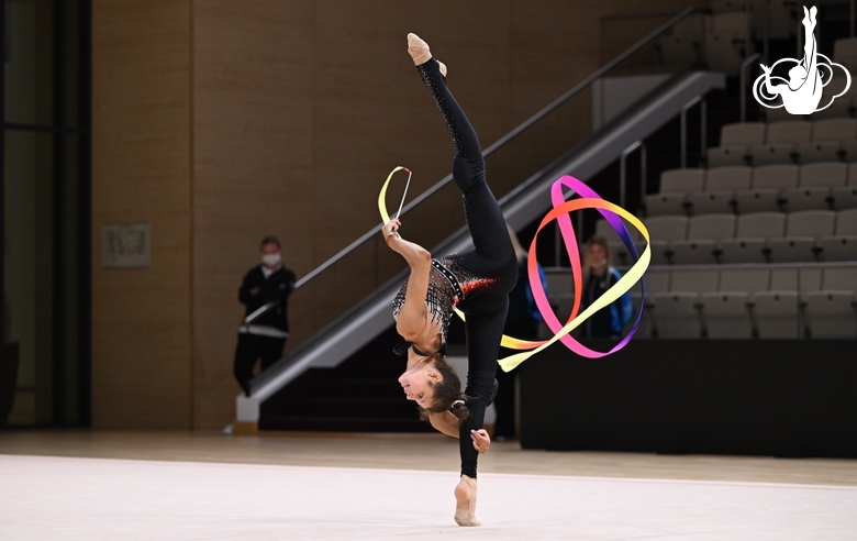 Каролина Тарасова во время контрольной тренировки перед III Играми стран СНГ