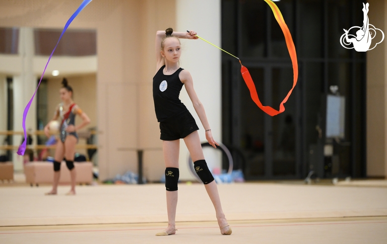 Вероника Соломатина во время тренировки перед международным турниром в Будапеште