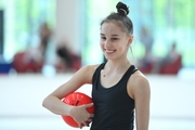 Mariia Borisova during a training session at the Academy