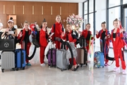 Young gymnasts from Abakan arrive at the Academy