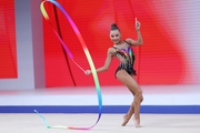 Sofia Ilteryakova during the ribbon exercise