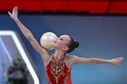 Ksenia Evdokimova during the ball exercise