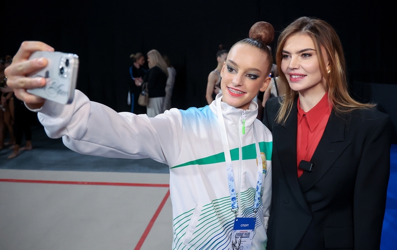 28 февраля 2026 года. Олимпийская чемпионка Алина Кабаева на чемпионате России в Москве