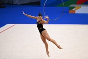 Lala Kramarenko during the hoop exercise