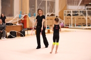 October 5, 2026. Olympic champion Alina Kabaeva and young gymnast Diana Zaripova in Novogorsk