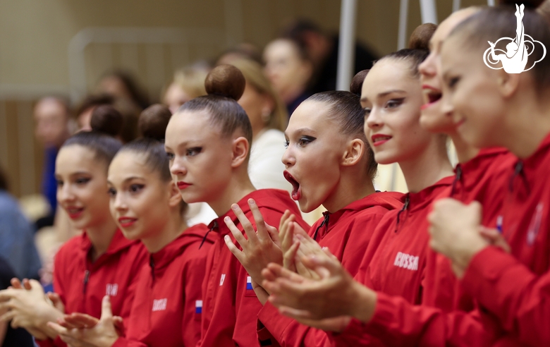 Gymnasts at the Sky Grace Grand Prix tournament