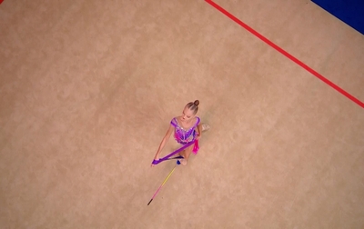 An elegant ribbon exercise of Karina Bogdanova from Russia!