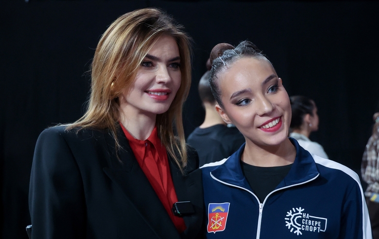 28 февраля 2026 года. Олимпийская чемпионка Алина Кабаева на чемпионате России в Москве