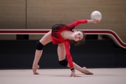 Arina Kovshova during a control training session at the Academy