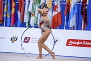 Elvira Belyaeva during the hoop exercise