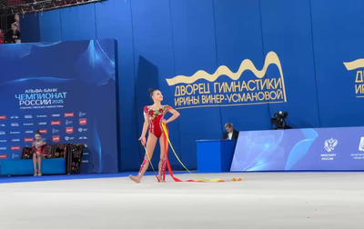 Champion’s performance of Mariia Borisova with the ribbon in the all-around finals at the Russian championship