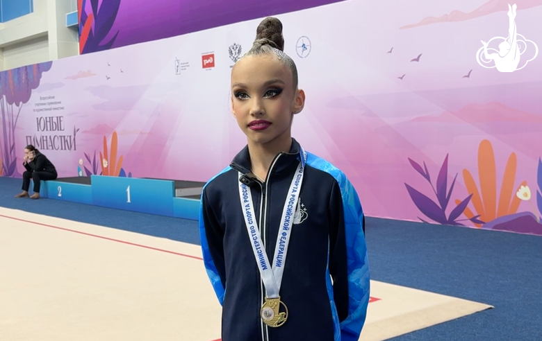 "We prepared really hard!" Veronika Malinina talks about winning the All-Russian Young Gymnasts tournament