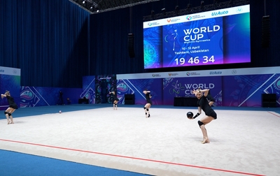 Для наших групповичек этап Кубка мира в Ташкенте — дебютный, поэтому подготовка к выступлению особенно волнительна