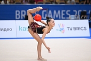 Mariia Borisova during the ball exercise