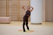 Ksenia Savinova during a training session at the Academy