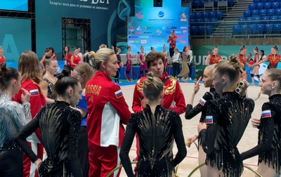 А так прошло опробование групповых упражнений на чемпионате Европы!