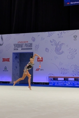 Сюжет телеканала «Россия 24» о финалах отдельных видов с обручем и мячом на чемпионате России