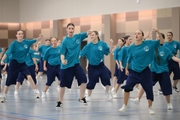 Participant of the Alla Dukhova's TODES studio second session intensive course during a flash mob