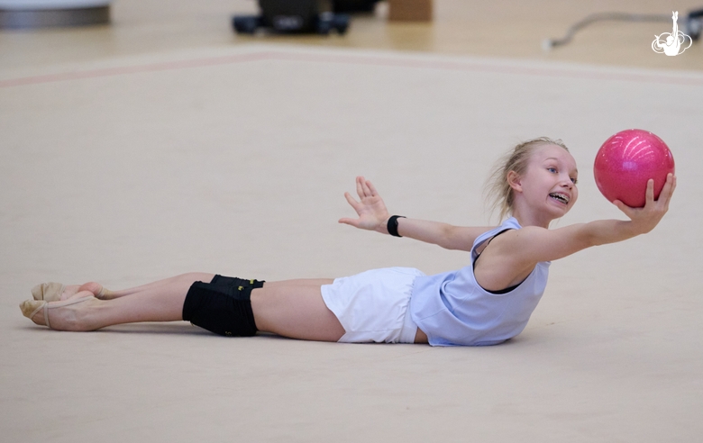 Evelina Tandalova during a training session at the Academy