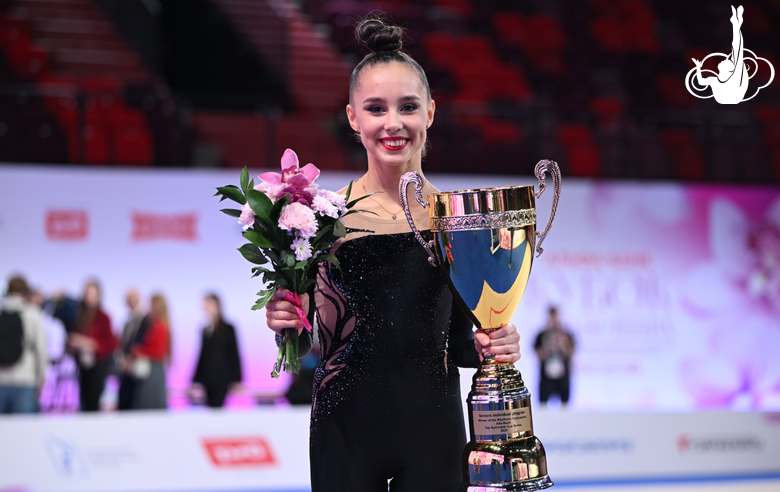 Mariia Borisova won three gold medals in individual events in the Cup of the Strongest final