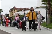 Arrival of gymnasts at the Academy