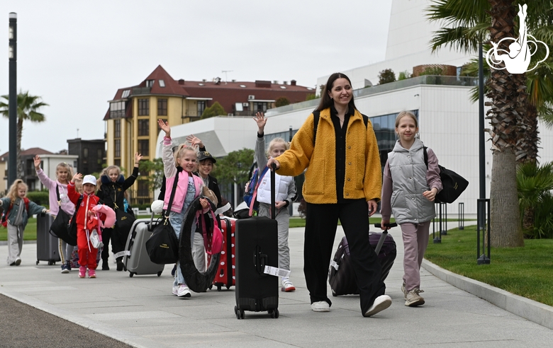 Arrival of gymnasts at the Academy