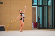 Gymnast Kimaya Karle during a control training session