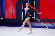 Milena Shchenyatskaya during the ribbon exercise