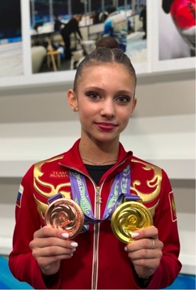 Арина Ковшова завоевала золотую и бронзовую медали на Rhythmic World Challenge Cup в Пекине