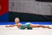 Asel Arapova during the ball exercise