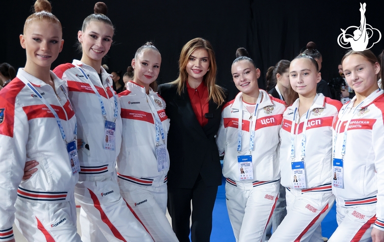 Олимпийская чемпионка Алина Кабаева на чемпионате России в Москве