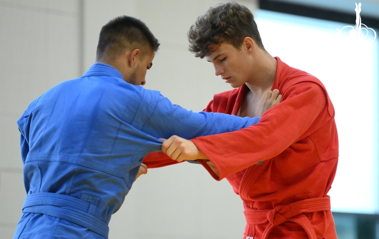 Participants of the training camp during training at the Martial Arts Academy