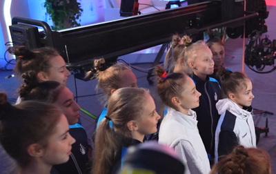 Теплая встреча олимпийской чемпионки Алины Кабаевой с нашими гимнастками в Пекине!